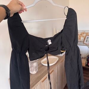 H&M long sleeve crop top